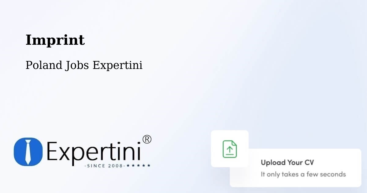 Imprint – Lipka - Poland Jobs Expertini
